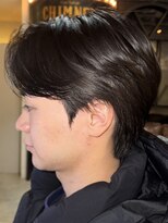 韓国マッシュダウンパーマセンターパートニュアンスパーマ