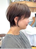 前髪あり くびれ 大人可愛い 人気ショートボブ