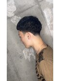 アレンジアイロンパーマ×テーパーフェード