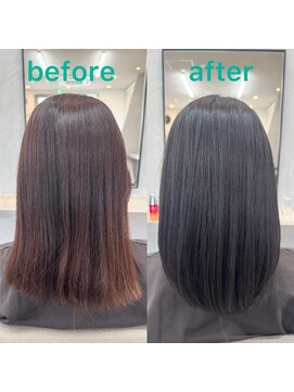 フェリア(feliah) 髪質改善ストレート×アッシュブラウン