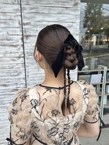 サイン(Sign)&nbsp;【Sign】ベロアリボンを使ったカチモリヘア