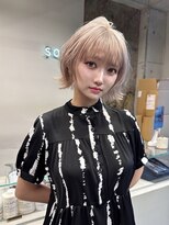 ソル ジングウマエ(SOL JINGUMAE) 【後藤宗一朗】ホワイトベージュ×ボブウルフ