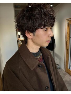 クオル キャスト 熊本(QOL×cast) 無造作シャドウマッシュパーマ