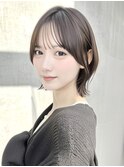 外ハネボブくびれボブ簡単スタイリング20代
