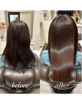 コルテ 倉敷西阿知店(CoRte.) 【before/after】ヘアエステ/チョコレートブラウン/ヘッドスパ