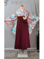 きものサロン すずめ屋&nbsp;レンタル番号　卒業袴-15　菊　　（袴、帯色変更可）