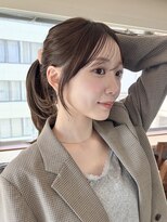 ガーランドギンザ(Garland Ginza)&nbsp;顔周りカット　前髪カット　グレージュカラー