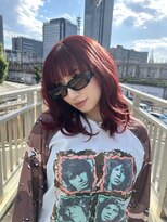 ディーンアイラ(DEAN ISLA) ワインレッド レイヤーカット