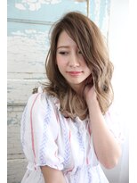 フェリシータ 緑地公園店(felicita) 斜めバング☆彡外国人風カラー抜け感ハニーヘア