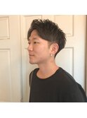 アップバング×ショート