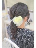 フィッシュボーンの編み下ろし