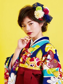 エムスラッシュ たまプラーザ(M.SLASH) 【M.SLASH】袴も着物も似合う♪セットアップ 着物ヘア