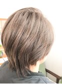 明るめ×グレージュ×白髪