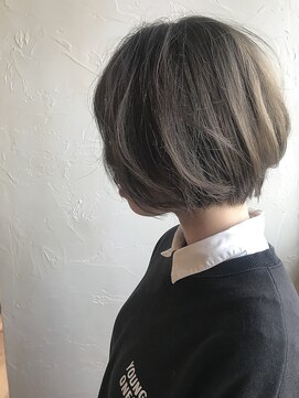 オーストヘアー ミコ(Aust hair Mico) ☆オリーブカラーで作るショートボブ☆
