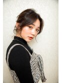 前から見てもかわいい紐アレンジ♪