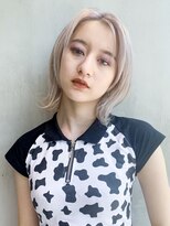 アルバム 銀座(ALBUM GINZA)&nbsp;外はねボブ_ボブルフクールショートピンクベージュ_8218