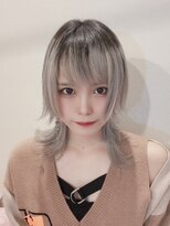 リアイス(Re:ICE)&nbsp;ミニウルフ/くすみブルー/流れるレイヤー/インナーハイライト