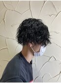 ツイストスパイラルパーマ|メンズ|ショート|フェード