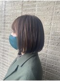ボブ×ベージュ