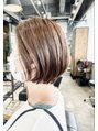 サウスバイオリバヘア(SOUTH by OLIBAHAIR) ショートボブ、耳かけボブスタイル!楽にお手入れできます!