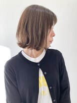 フォーク FOLK&nbsp;【FOLK】透明感グレージュ☆似合わせ外ハネミディアムボブ♪