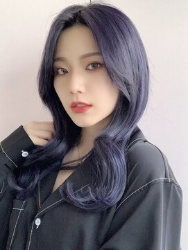 ラルムバイシー 新宿(LARME by Sea) 韓国前髪顔周り×フェミニンダークアッシュ【新宿/髪質改善】