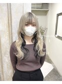 #名古屋#栄#プルエクステ#ハイトーン#逆インナーカラー#ブリーチ