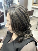 レリーヘアーデザイン(lelie hair design) layer/contrast　highlight【脱白髪染め】
