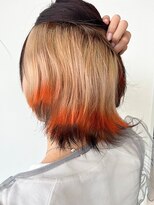 イーストハムアール(EAST HAM r) インナーカラー/デザインカラー/オレンジ/ベージュ