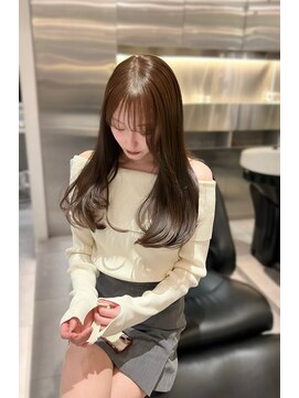 ノク 渋谷(nok) ワンカールとモノトーン_カールセミディシアカラー