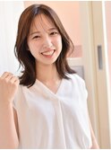 ミディアムレイヤースタイル