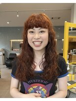 ナループロア ハチ(Nalu pu loa hachi)&nbsp;オレンジパーマ/暖色パーマ/ロングパーマ/ウェーブパーマ