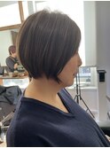 白髪ぼかし/イメチェンヘアスタイル/前髪カタログ/ショートボブ