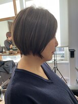 ハーツ(Heart's) 白髪ぼかし/イメチェンヘアスタイル/前髪カタログ/ショートボブ