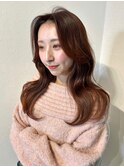 【annuy_shiori】オレンジブラウン/韓国ヘア/顔周りカット