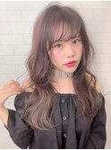 ミルクブラウン/ダークパープル/ナチュラルショート/夏/町田