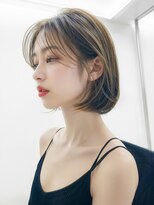 リティアンドビューティースタジオモッズシブヤ(LITTY&beauty studio M.O.D shibuya)&nbsp;韓国風ボブ　韓国ヘア　オリーブベージュ