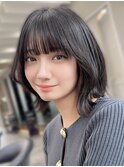 ミニウルフレイヤーカット顔周り前髪韓国ショートボブ/原宿