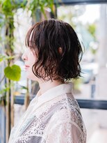 ヘアークラフト(Hair Craft) ボブパーマ ×チェリーブラウン【アディクシーカラー】 岡山