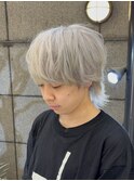 ホワイトカラー/ホワイトグレージュ/ブリーチ2回/ハイトーン