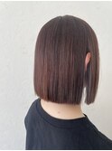 髪質改善トリートメント ぱっつんボブ