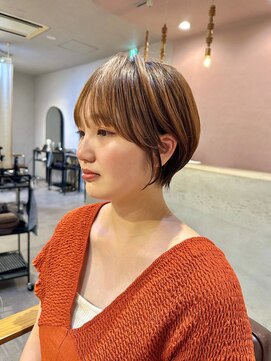 ナンバー 六本松(Number) 大人可愛い20代30代40代丸みショートボブ