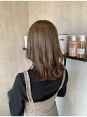 ミルクティーベージュ　くすみベージュマロンベージュ　レイヤー