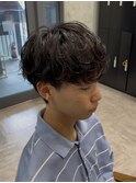 STYLE藤沢メンズカット黒髪40%シャドウパーマ