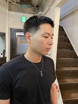 ビーバイエイトジェンツ(Bee by EIGHT GENTS)&nbsp;サーフカール/スパイキーショート/ブルーブラック/心斎橋