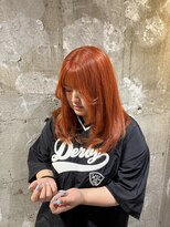 エッセ 大阪梅田茶屋町店(esse)&nbsp;【梅田】ワンブリーチでオレンジカラー