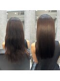 髪の芯から補修する髪質改善ストレート/本厚木/20代/30代/40代