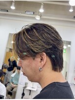 オーシャントーキョー 大阪(OCEAN TOKYO)&nbsp;シャドウパーマ波巻きパーマツーブロックマッシュショート