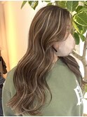 小岩ハイライトミルクティーグレージュレイヤーカット