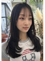 ヒュエ 表参道(Hue) ミディアムレイヤー/顔周りレイヤー/レイヤーカット/前髪/ボブ